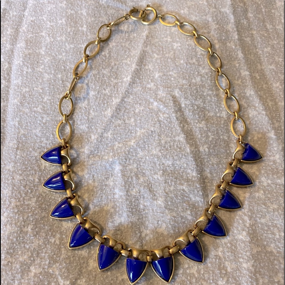 Stella & Dot Lottie Blue Triangle necklace